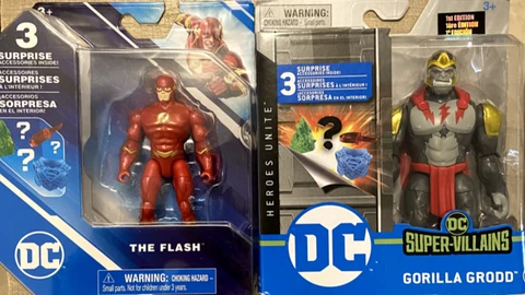 THE FLASH & GORILLA GRODD DC Spin Master Action Figures Cover