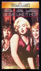 Some Like It Hot 1959 Marilyn Monroe Comedy Movie VHS Factory Sealed Watermark - Picture 1 of 6
