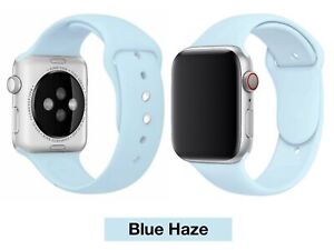 For Apple Watch Silicone Band Strap Series 9 8 7 6 5 4 3 SE 38 40 41 42 44 45 mm
