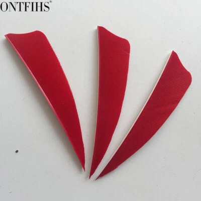 50pcs 3 inch Multicolor Shield Vanes Fletches Feathers Fletching Right Wing - Image 1 of 4