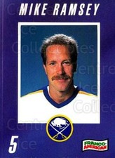 1990-91 Buffalo Sabres Campbells #20 Mike Ramsey