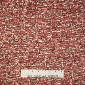 Sleigh Ride Fabric - Red Brick Texture - Wilmington YARD - Picture 1 of 1