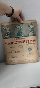 SPARTITO MUSICALE MARIONNETTES FOXTROT BATTAILLE HENRI E. GARERI MARCHETTI PARIS - Picture 1 of 2