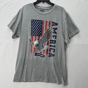 T-shirt Mission Ridge XL maglietta uomo America Eagle Flag Patriotic 4 luglio shirt - Foto 1 di 5