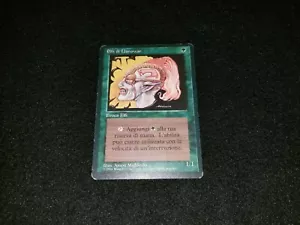 MTG 1x Revised green common MP Italian FBB Llanowar Elves ships w/ tracking - Picture 1 of 2