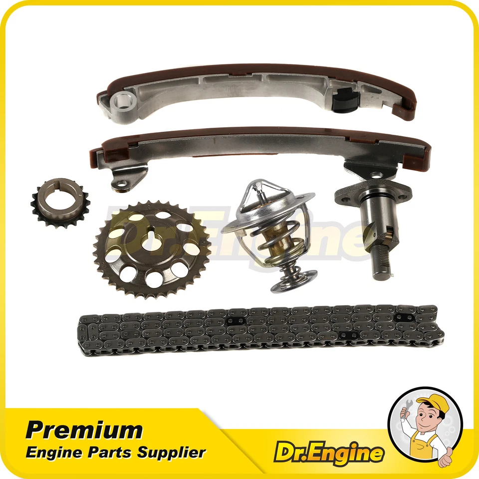 Kit de cadena de distribución termostato apto 00-06 Toyota Celica Corolla Pontiac Vibe 1.8L Foto 1 de 4