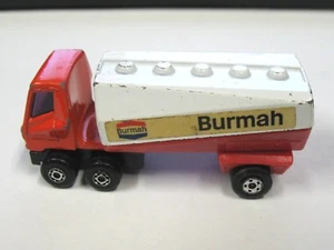 Vintage 1973 Matchbox Superfast No. 63 Freeway Gas Tanker Burmah Lesney England - Picture 1 of 8