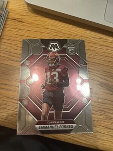 2023 Panini Mosaic Football Emmanuel Forbes Silver Prizm Parallel SP RC - Picture 1 of 1