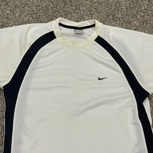 Vintage Y2K Nike Silver Tag Track Shirt Dri-Fit Mens L Athletic TShirt Retro - Picture 1 of 5