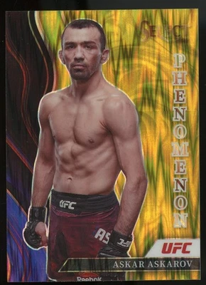 2022 Select UFC Phenomenon Prizms Gold #4 Askar Askarov 09/10 - Image 1 of 2