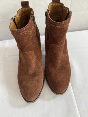 Lucky Brand Mujer Marrón Botines LP Ponic Texturizado Gamuza Zapatos Talla 7.5 Foto 1 de 4