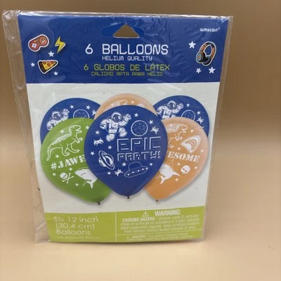 Globos de látex decoración fiesta cumpleaños niños épica fiesta niños 6 quilates NUEVO Foto 1 de 4