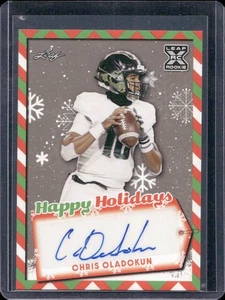 Chris Oladokun 2022 Leaf Happy Holidays Auto Autograph Rookie - Picture 1 of 2
