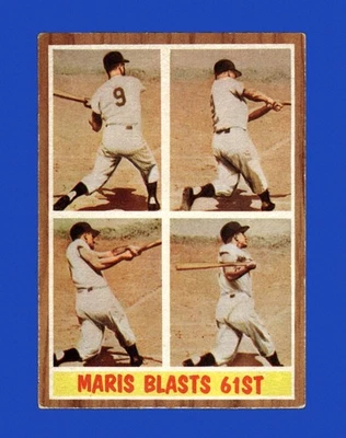 1962 Topps Set-Break #313 Roger Maris Ia LOW GRADE (crease) *GMCARDS* - Image 1 of 2