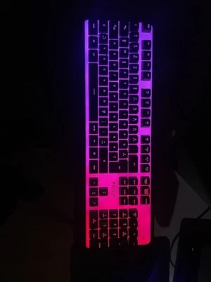 Rii Gaming Tastatur für PC und PS4, USB, Regenbogen-LED Beleuchtung Und Maus - Bild 1 von 2