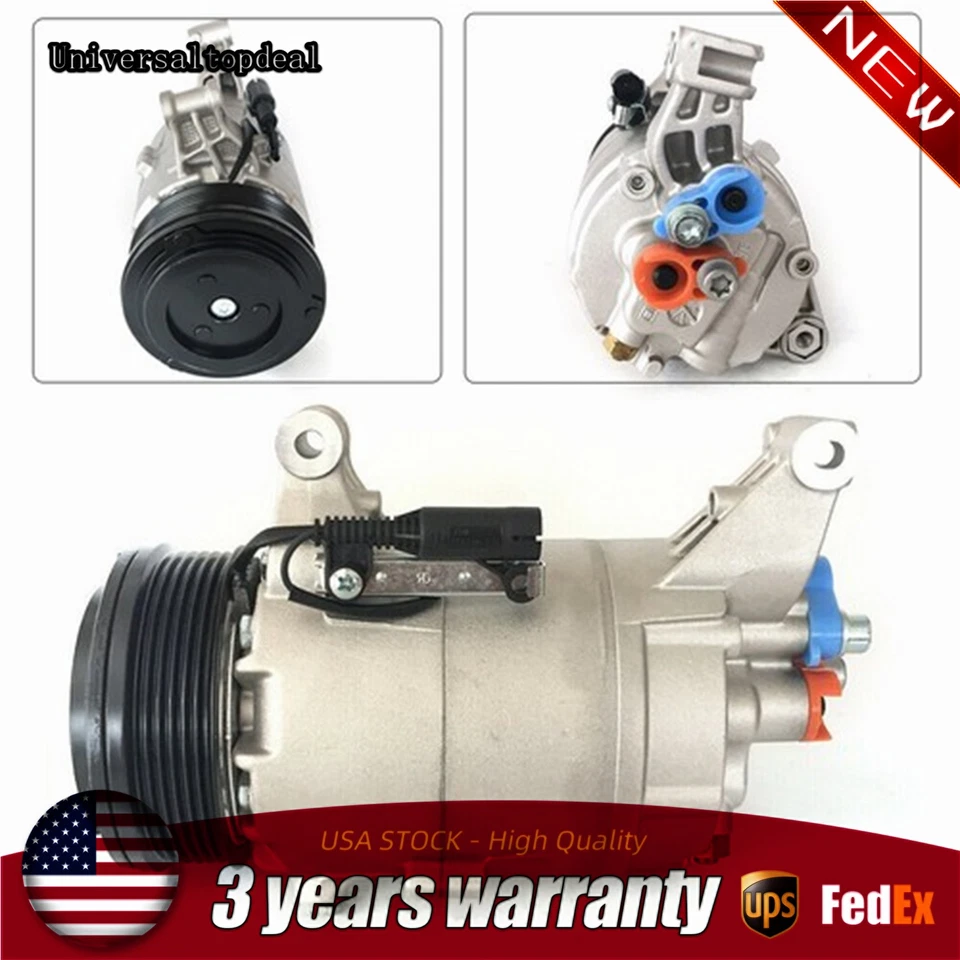 Air AC Compressor For Mini Cooper S, Base Hatchback 2002 2003 2004 2005 2006 - Изображение 1 из 1