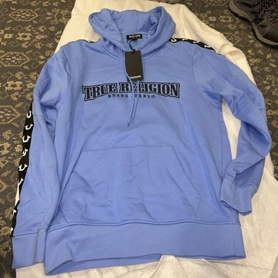 Sudadera con capucha True Religion para hombre azul talla pequeña nueva con etiquetas Foto 1 de 4