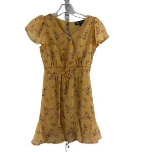 Trixxi Girl Yellow Sundress Size 7 Polyester Preowned - Picture 1 of 5