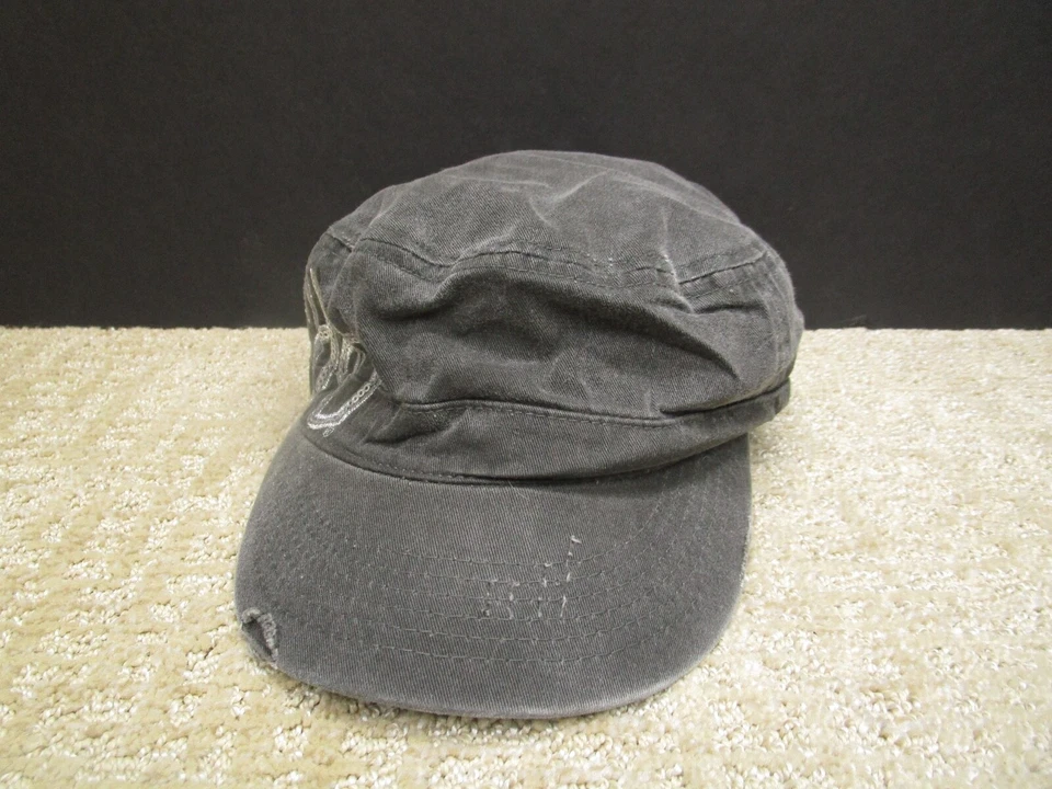 Harley Davidson крышка шляпа ремень назад женщин регулируемый серый искусственно состаренный блестки мотоциклиста - Изображение 1 из 4