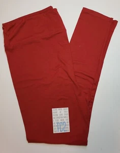 Leggings LuLaRoe TC2 liso rojo óxido bermellón alto y curvilíneo 2 (Talla 20-26) nuevo con etiquetas - Imagen 1 de 6