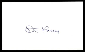 Don Larsen Baseball Signed Auto Autograph 3 x 5 Index Card No COA *d2 - Picture 1 of 2