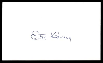 Don Larsen Baseball Signed Auto Autograph 3 x 5 Index Card No COA *d2 - Image 1 of 2