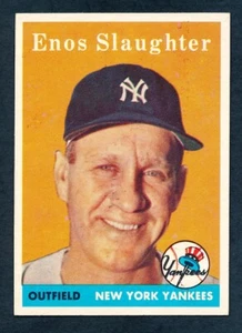 1958 TOPPS BASEBALL #142 ENOS SLAUGHTER EX+ - Picture 1 of 2
