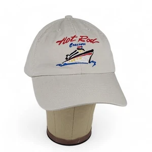 Cappello Hot Rod Cruisers Strapback Beige Cotone Berretto Taglia Unica Nave Crociera Cappello Papà - Foto 1 di 8