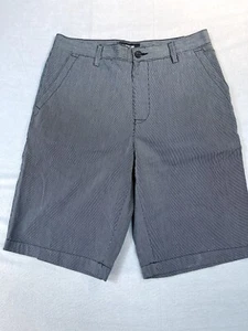 Apt. 9 Shorts Mens 30 Gray Striped Bermuda Slash Pocket Flat Front Outdoors Golf - Picture 1 of 10