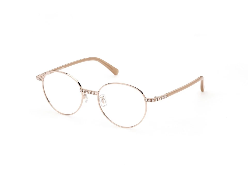 Marco óptico de metal redondo dorado Swarovski SK5424-H 028 51-18-140 Foto 1 de 1