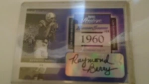2002 PLAYOFF PRESTIGE *RAYMOND BERRY #BS-32* BANNER SEASON AUTO #RD 3/25 SS - Picture 1 of 3