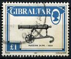 Gibraltar 1987 SG#579 £1 Guns Definitives Used #D48062