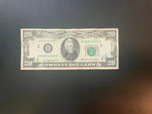 1977 $20 DOLLAR BILL B69874714A - Picture 1 of 4