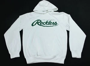 Young & Reckless Men's Signature OG Reckless Hoodie AC2 White/Green Small  - Picture 1 of 6