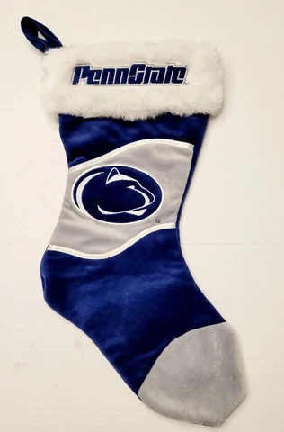 PENN STATE NITTANY LIONS PLUSH STOCKING CHRISTMAS HOLIDAY BLUE AND WHITE MASCOT Cover