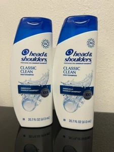 Head & Shoulders Classic Clean Daily Dandruff Shampoo, 20.7 fl oz Each - 2 Pack - Picture 1 of 5
