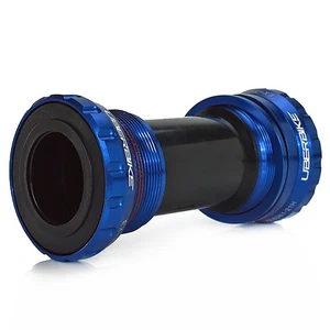 Uberbike Bottom Bracket 68/73mm - Blue Shimano HT2 - 24mm MTB/Road Compatible - Picture 1 of 1