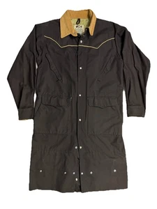Schaefer Outfitter Spolverino Cappotto Giacca Uomo Piccolo Equitazione Allevatori Cowboy Vintage - Foto 1 di 12