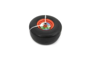 Corporation 490-325-0048 13"x6.50" Flat Free Wheel Assembly Lawn Mower Wheel ... - Picture 1 of 3
