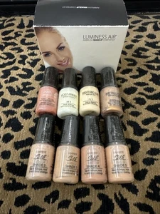 8 Luminess Airbrush Starter Makeup 0.25 oz Bottles Variety Kit Set. Sealed - Picture 1 of 8