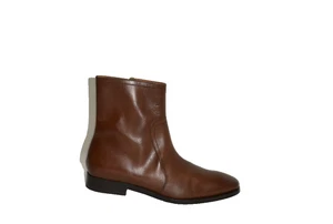 Allen Edmonds "SIENA" Men's Side-Zip Leather Boots 9.5 D Chili Brown DD393A - Picture 1 of 6