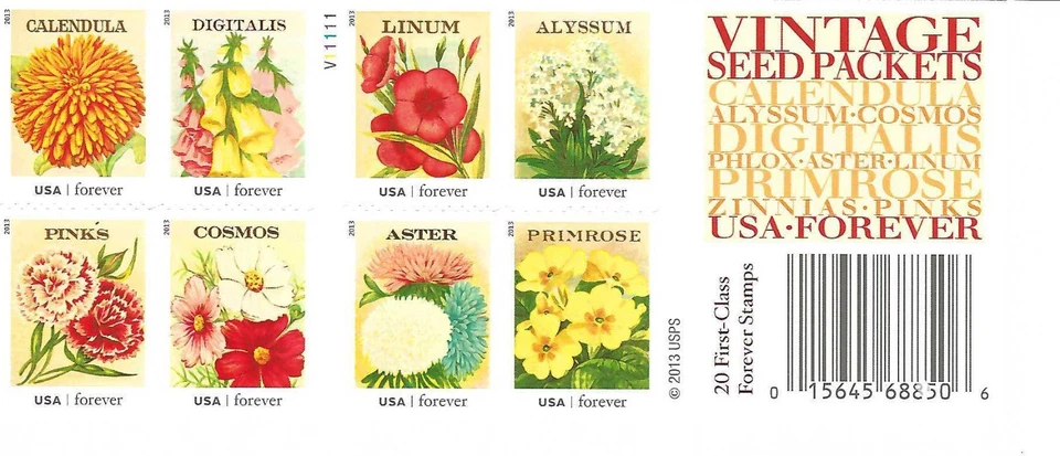 SC4763b~ Vintage Seed Packets booklet - Image 1 of 1