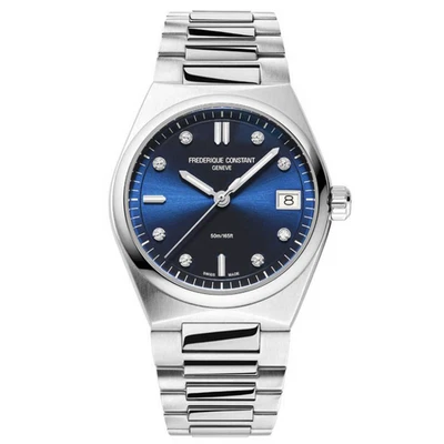 Frederique Constant Watch Highlife Ladies Quartz Blue Dial Diamonds FC-240ND2NH6 - Image 1 of 4