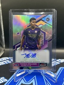 MLS Topps Finest Thomas Williams RC 2023 automático - Orlando City - Imagen 1 de 3