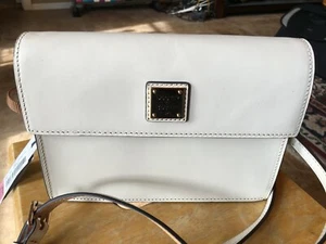Dooney and Bourke Beacon East West Flap Crossbody Handbag - Cream Color - Picture 1 of 10