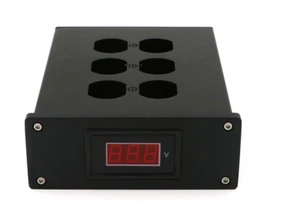 Full aluminum 6 plugs power socket chassis Hifi US standard outlet with display - Picture 1 of 6