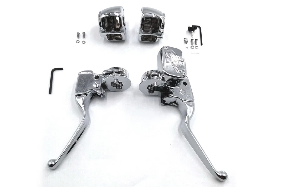 Handlebar Control Kit Chrome fits Harley Davidson - Image 1 of 1