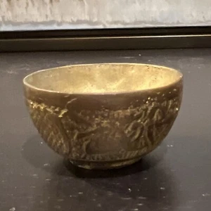 Vintage sehr kleiner Bronze Becher Gewicht 3,6 oz / 102 Gramm - Bild 1 von 10