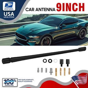 9"Car Radio Antenna Black Mast For 1996-2014 CHEVROLET EXPRESS 1500 96-23 2500 - Picture 1 of 4