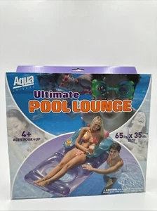 Aqua Leisure Ultimate Pool Lounge 65” x 35” Schwimmer mit Getränkehalter Vintage 2001 - Bild 1 von 10
